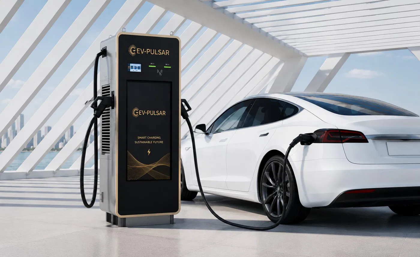 DC Fast Charger with Tesla